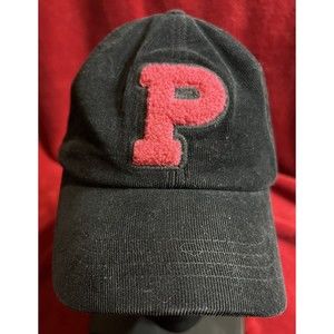 Hat PINK By Victoria Secret PINK Logo Black Corduroy